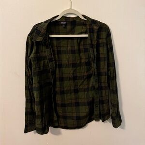 Patagonia Olive and Black Checkered Shirt